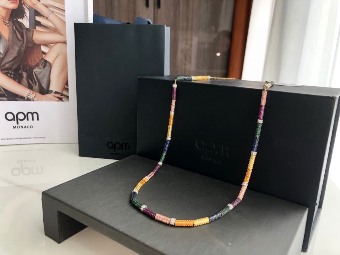 APM Monaco Colorful Beaded Necklace